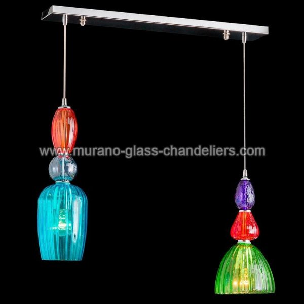 MURANO GLASS CHANDELIERS】イタリア・ヴェネチアンガラスペンダント 