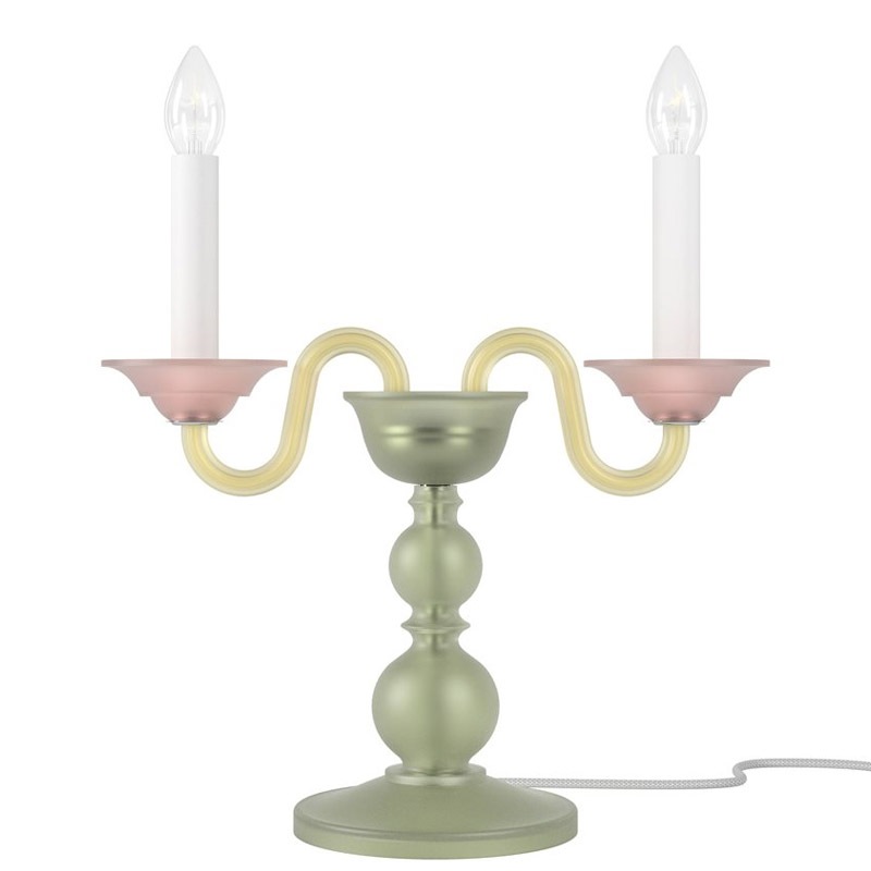 【Preciosa】「Eugene M CONTEMPORARY COLOUR」テーブルライト 2灯（W400×D170×H400mm）