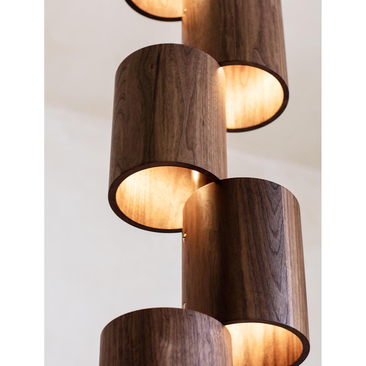 【ALLIED MAKER】アメリカ・インテリア照明「Wood Totem」フロアライト カスタムカラー 12灯 (W343×D343×H2253mm)