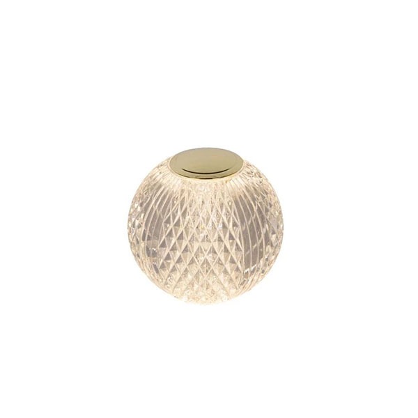 【LUCIDE】ベルギー デザイン照明 充電式テーブルライト「CINTRA」2700K Transparent （φ90×H87mm）