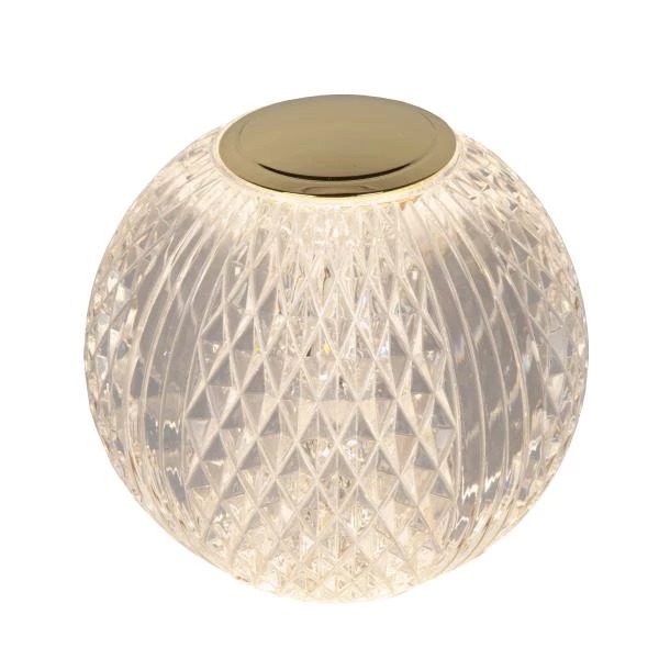 【LUCIDE】ベルギー デザイン照明 充電式テーブルライト「CINTRA」2700K Transparent （φ90×H87mm）