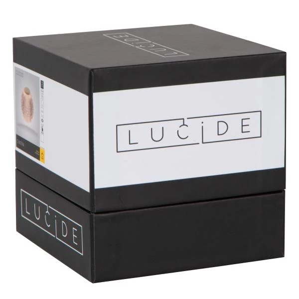 【LUCIDE】ベルギー デザイン照明 充電式テーブルライト「CINTRA」2700K Transparent （φ90×H87mm）
