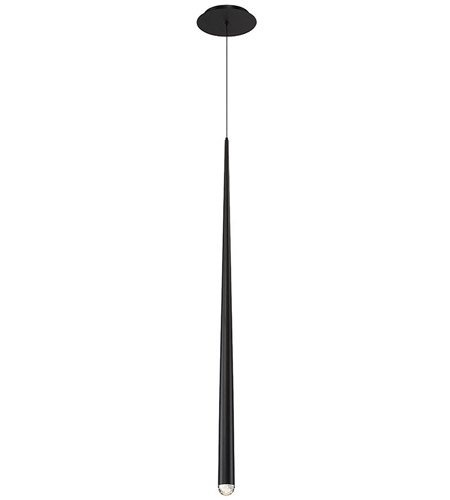 【Modern Forms】アメリカ・デザイン照明 ペンダントライト「Cascade」　LED   ブラック 1灯（Φ38×H939mm）