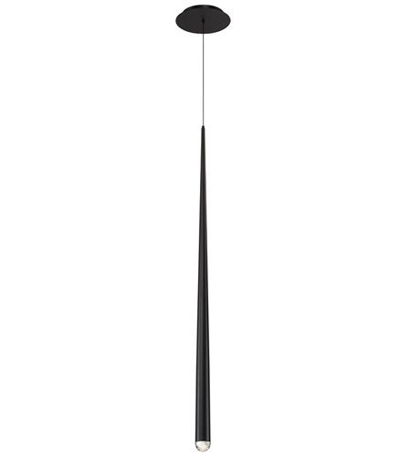 【Modern Forms】アメリカ・デザイン照明 ペンダントライト「Cascade」　LED   ブラック 1灯（Φ38×H939mm）