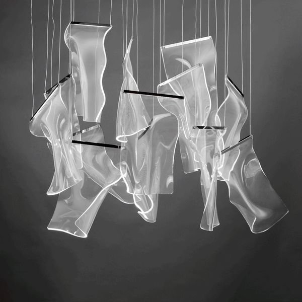 【ET2】アメリカ・シーリングペンダントライト「RINKLE」13灯(W600×L900×H400-3440mm)