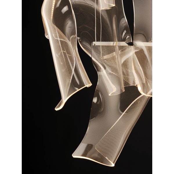 【ET2】アメリカ・シーリングペンダントライト「RINKLE」13灯(W600×L900×H400-3440mm)