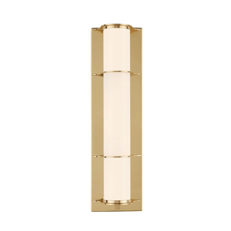 【CURREY】アメリカ・デザイン照明 ウォールライト 1灯「Blaine」ゴールド(W127×D101×H457mm)