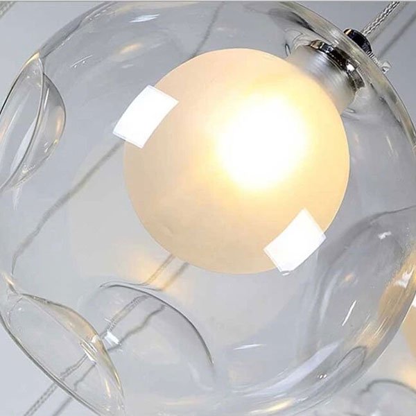 【zhiwudeng】インテリア照明 ガラスボールシェードペンダントライト（W200～800mm）