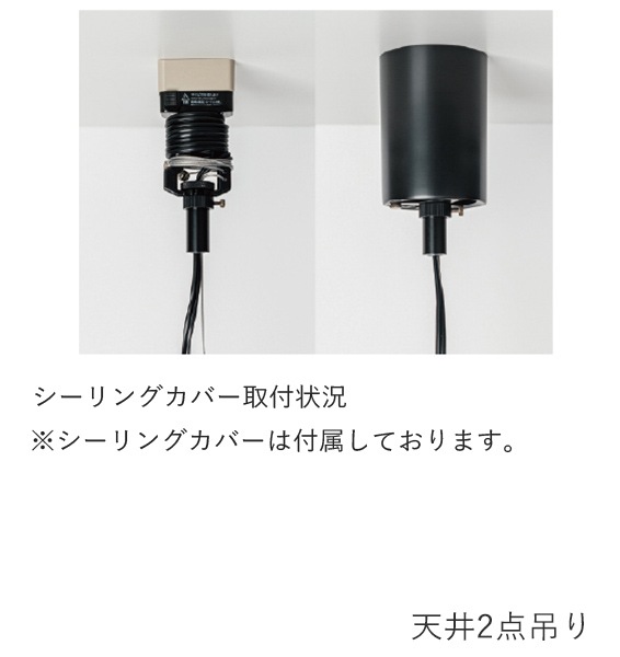 デザイン照明 「Globe 6」ガラスボールペンダントライト ブラック (W1070×D440×H320mm)