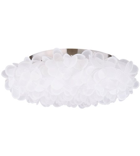 【Modern Forms】アメリカ・デザイン照明シーリングライト「Fluffy」 LED ブラッシュドニッケル(Φ849×H282mm)