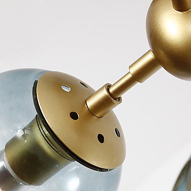 ガラスボールシェード・デザイン照明 モダン シャンデリア 21灯／10灯 ゴールド（約W1730×H1070mm）