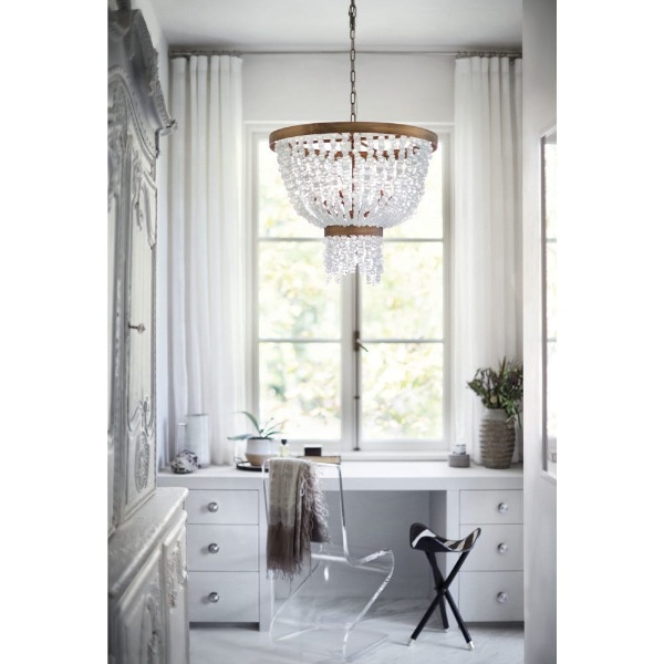 【HINKLEY】LEDシャンデリアライト「Dune」6灯（W635×H616mm）