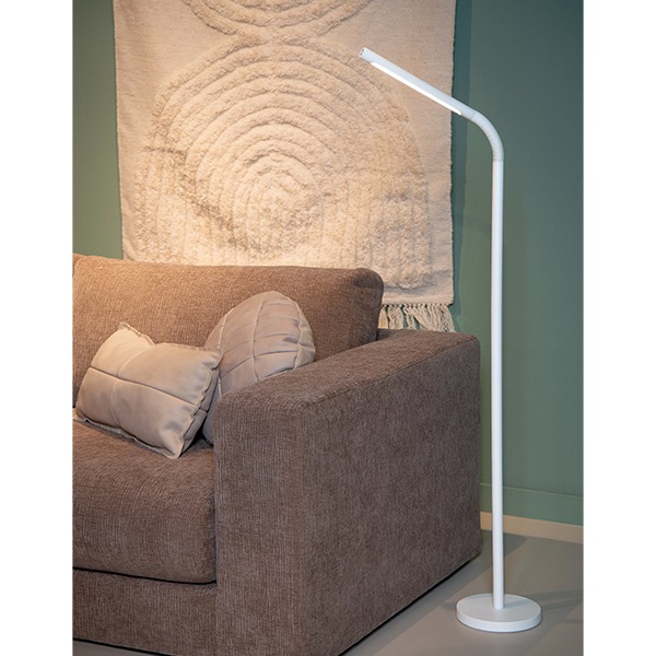 【LUCIDE】ベルギー 充電式フロアリーディングライト「GILLY」White（W490×H1190mm）