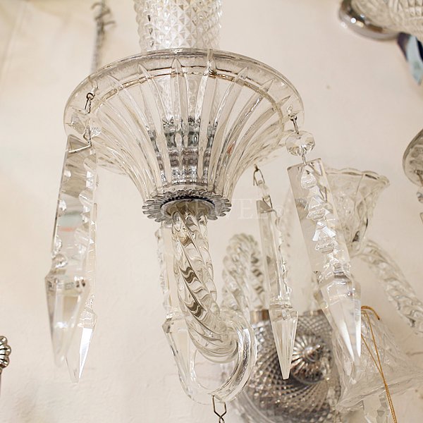 【70％OFF！アウトレット大特価セール】【5台在庫有！】クリスタルブラケット 2灯 クローム（W370×H400mm×D270mm）