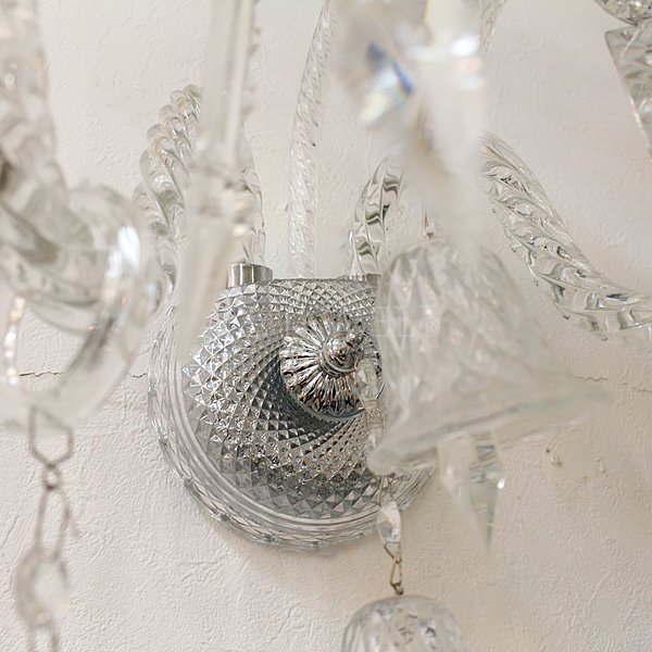 【70％OFF！アウトレット大特価セール】【5台在庫有！】クリスタルブラケット 2灯 クローム（W370×H400mm×D270mm）