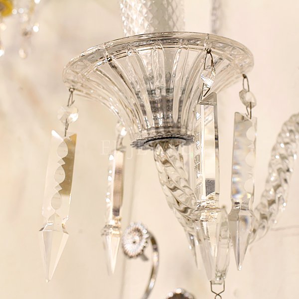 【70％OFF！アウトレット大特価セール】【5台在庫有！】クリスタルブラケット 2灯 クローム（W370×H400mm×D270mm）