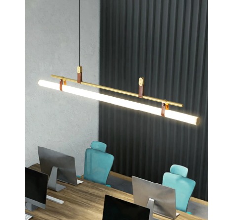 【20％OFF！アウトレットセール】【1台在庫有！】LED デザイン照明 ゴールド（W1150mm）