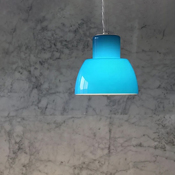 【Nemo Lighting】イタリア・デザイン照明「Lorosae」ペンダントライト　ブルー（φ200×H190mm）