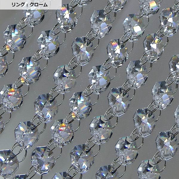 <b>【即納可!】</b>アスフールクリスタルラインパーツ 24面カット(100cm)