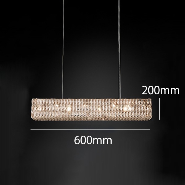 モダン照明 LEDクリスタル ペンダントライト スクエア（W600／800／1000／1200ｍｍ）