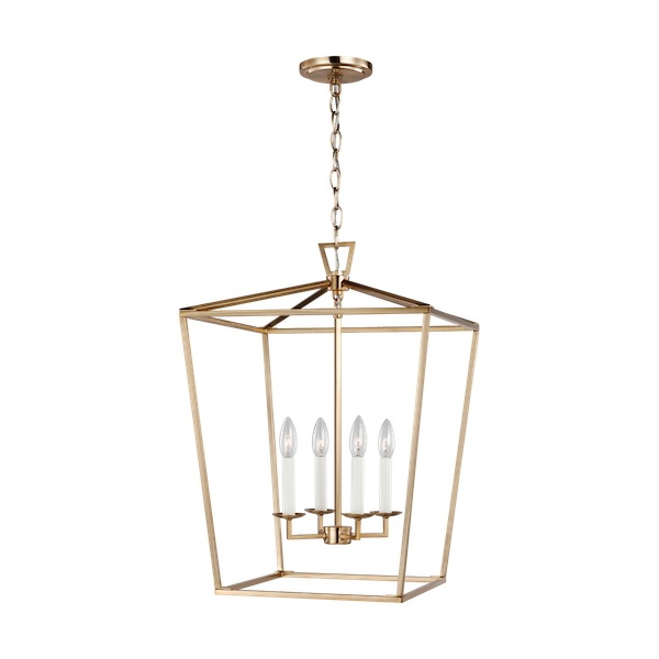 【GENERATION LIGHTING】アメリカ・Sea Gull Collectionペンダントライト「Dianna」4灯 ブラス (W432×D432×H620mm)