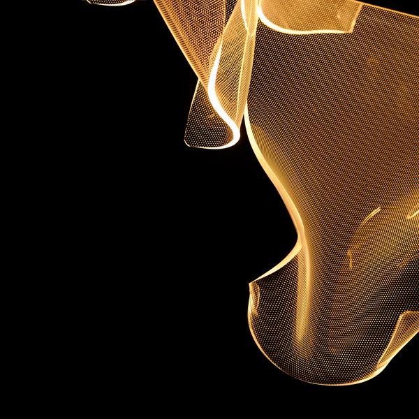 【ET2】アメリカ・シーリングペンダントライト「RINKLE」3灯（W400×L400×H400-3440mm）