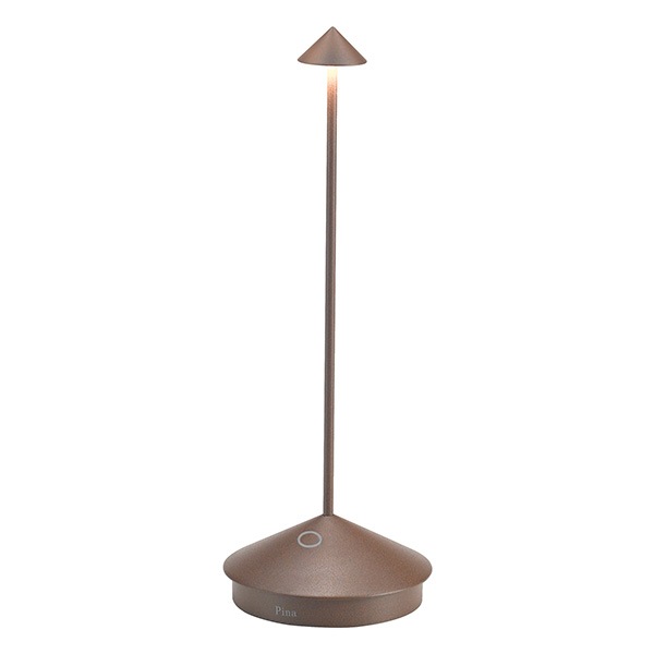 【zafferano】イタリア・「Pina」ピナ  テーブル ランプ コルテン（Φ105xH290mm）
