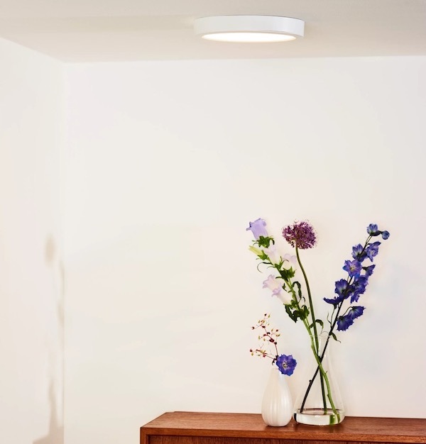 【LUCIDE】ベルギー デザイン照明 シーリングライト「TENDO-LED」White（φ220×H30mm）