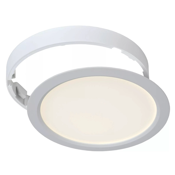 【LUCIDE】ベルギー デザイン照明 シーリングライト「TENDO-LED」White（φ220×H30mm）