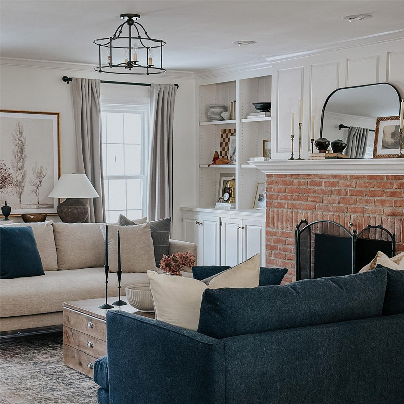 【CURREY】アメリカ・シャンデリア 4灯「Fitzjames」ブラック（φ508×H381mm）