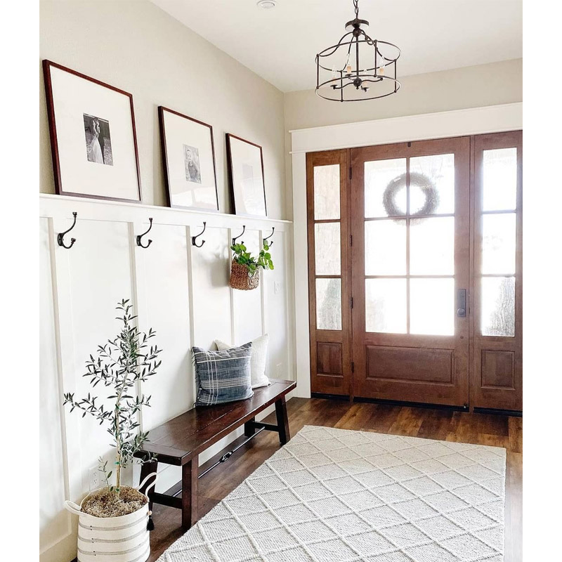 【CURREY】アメリカ・シャンデリア 4灯「Fitzjames」ブラック（φ508×H381mm）