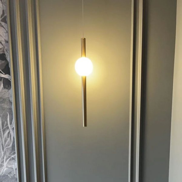 EL JEWEL 北欧スタイル ペンダント照明 ブラウン W600mm モダン照明 LEDペンダントライト ブラウン（W450～600mm×H400