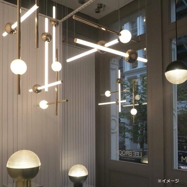 EL JEWEL 北欧スタイル ペンダント照明 ブラウン W600mm モダン照明 LEDペンダントライト ブラウン（W450～600mm×H400