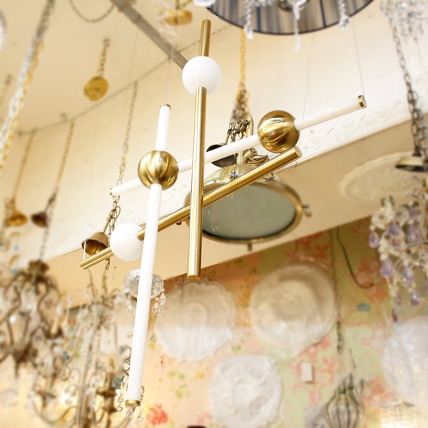 EL JEWEL 北欧スタイル ペンダント照明 ブラウン W600mm モダン照明 LEDペンダントライト ブラウン（W450～600mm×H400