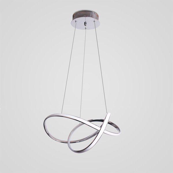 【CONTRACTED LED】デザイン照明LEDシャンデリア・クローム(W430mm)