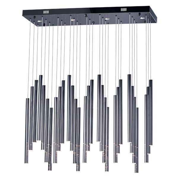 【ET2】アメリカ・シーリングペンダントライト「FLUTE」35灯（W300×L900×H450-3500mm）