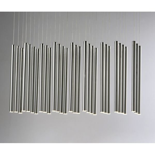 【ET2】アメリカ・シーリングペンダントライト「FLUTE」35灯（W300×L900×H450-3500mm）