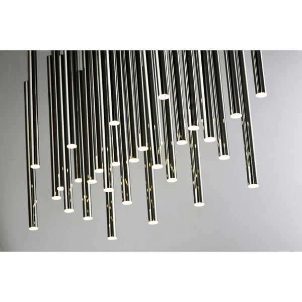 【ET2】アメリカ・シーリングペンダントライト「FLUTE」35灯（W300×L900×H450-3500mm）