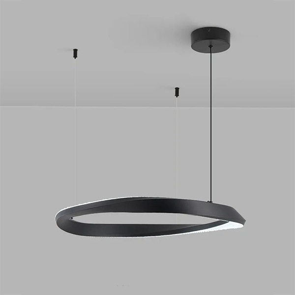 フープ照明　モダンペンダントライト　ブラック　1～3ring（φ400～800mm）