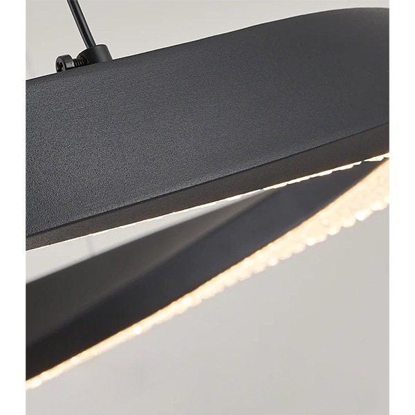 フープ照明　モダンペンダントライト　ブラック　1～3ring（φ400～800mm）