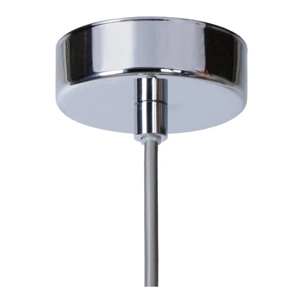 【LUCIDE】ベルギー ペンダントライト「ERYN」Silver 1灯（φ200×H100mm）