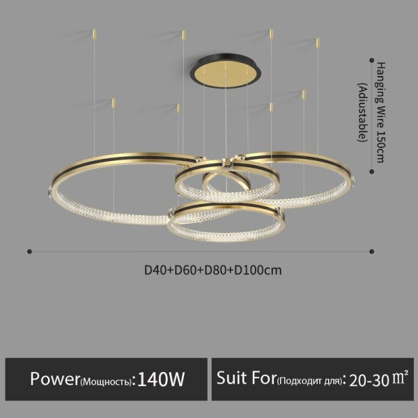 インテリア照明 モダンLED照明 1～5リング（W600mm～）*** | EL 