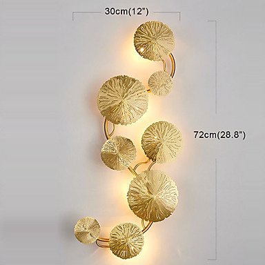 【Ecolight】デザイン照明ウォールライト5灯・ゴールド（W720×H300mm）