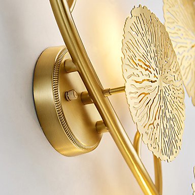 【Ecolight】デザイン照明ウォールライト5灯・ゴールド（W720×H300mm）