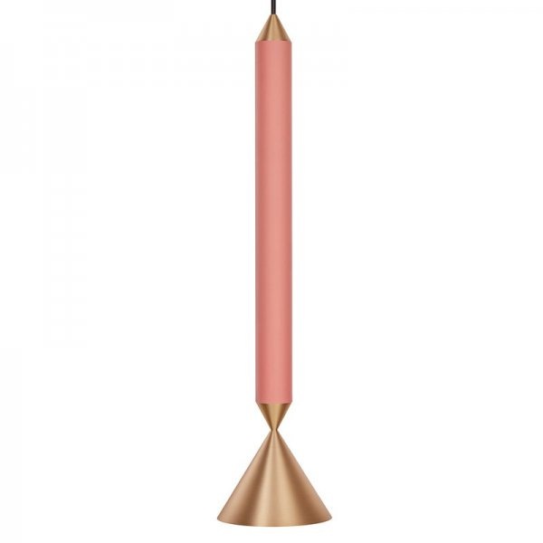 【Pholc】「Apollo 39 pendant, coral pink - polished brass」ペンダントライト　コーラルピンク-ポリッシュブラス（Φ125×H515mm)