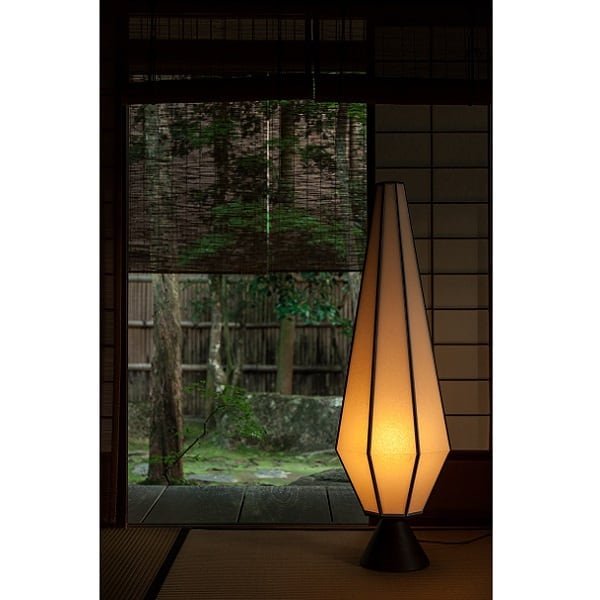 【MOARE】日本製・飛騨木のサステナブルな木製照明「折々フロアスタンド」フロアライト 1灯(Φ360×H1100mm)