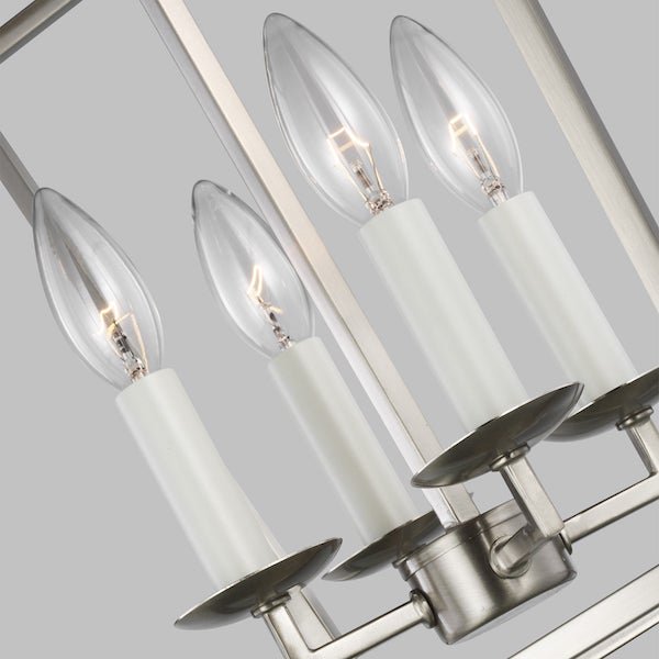 【GENERATION LIGHTING】アメリカ・Sea Gull Collectionペンダントライト「Dianna」4灯 ニッケル (W318×D318×H458mm)