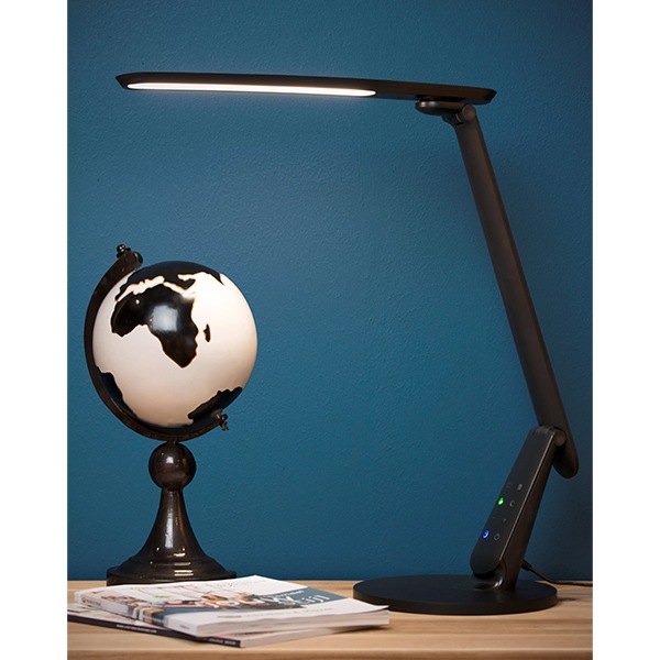 【LUCIDE】ベルギー デザイン照明 テーブルライト「PRACTICO」Black（W535×H475mm）