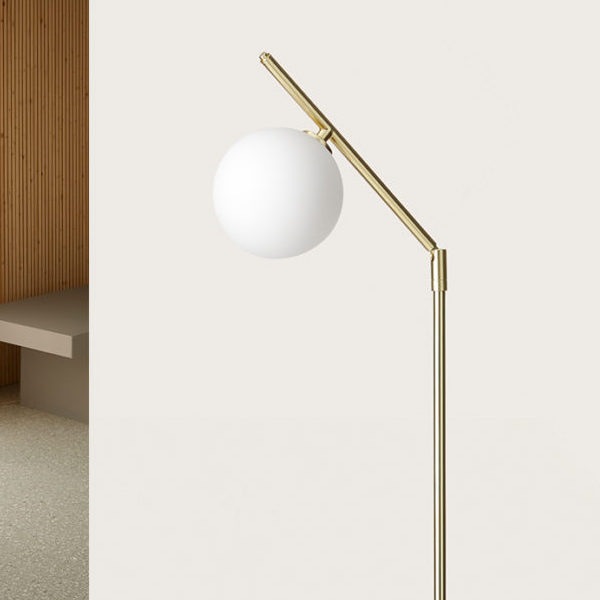 【aromas】 スペイン・インテリア照明「ENDO」フロアライト 1灯 ゴールド/シルバー (W300×H1440mm)