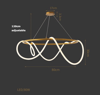 チューブ照明 LEDペンダントライト ゴールド（Φ600／Φ800／Φ1100×H300mm）